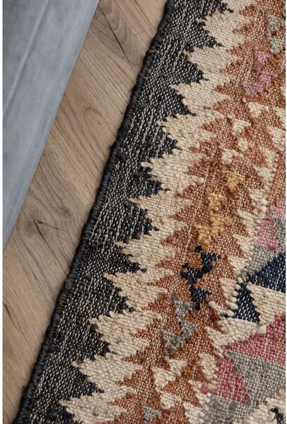 Сив ръчно изработен ютен килим 80x150 cm Roya Parsa – Elle Decoration