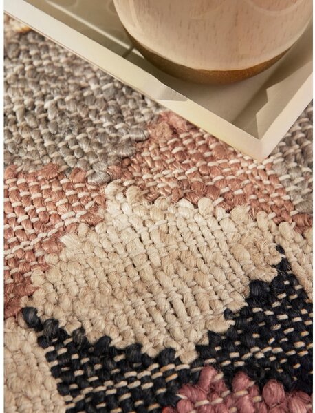Сив ръчно изработен ютен килим 80x150 cm Roya Parsa – Elle Decoration