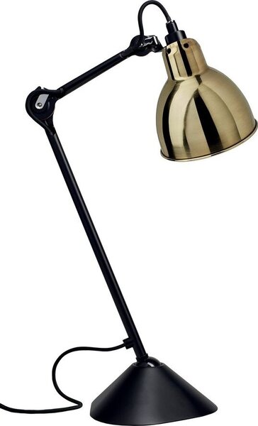 Lampe Gras - 205 Настолна Лампа Черно/Месинг Lampe Gras