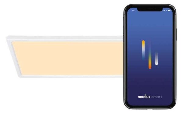 Nordlux - Harlow Smart Colour LED Таванна Лампа Dim. Бяло Nordlux