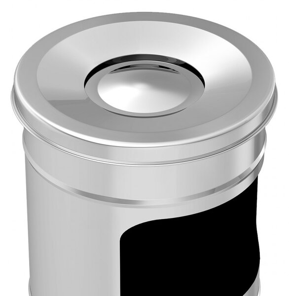 Пепелник - колона Vinoks 765400 , 60х28 см, Инокс