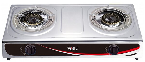 Двоен газов котлон Oliver Voltz OV51454BD, 6.9 kWh, 30 mbar, Чугунени горелки, Без защита, Инокс