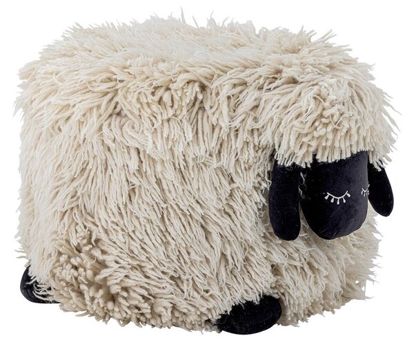 Кремав вълнен детски пуф Dolly – Bloomingville Mini