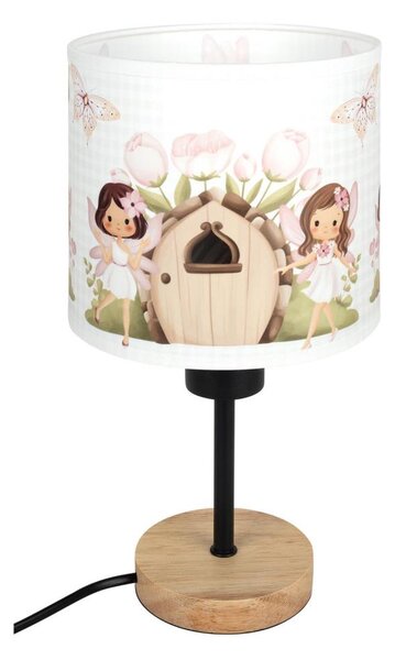 Brilagi - Настолна лампа BOBO WOOD 1xE27/25W/230V дъб/черна/бяла/розова/феи
