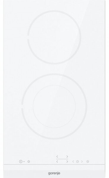 Керамичен плот за вграждане Gorenje ECT322WCSC, 2900W, 2 зони, 8 степени, StopGo, StayWarm, Бял