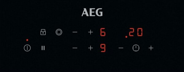 Керамичен плот за вграждане AEG HRB32310CB, 2900W, 2 зони, 9 степени, OptiHeat, Таймер, Черен