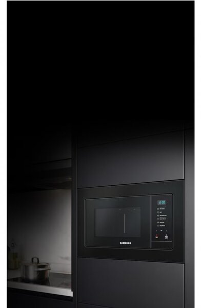 Микровълнова фурна за вграждане Samsung MG23A7013CA/OL, 1100 W, 6 нива, 23 л, Грил, Размразяване, Керамично покритие, Поддържане на топлината, Графит
