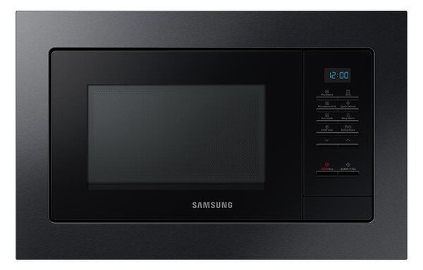 Микровълнова фурна за вграждане Samsung MG23A7013CA/OL, 1100 W, 6 нива, 23 л, Грил, Размразяване, Керамично покритие, Поддържане на топлината, Графит