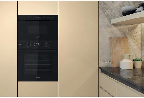 Микровълнова фурна за вграждане Whirlpool MBNA920B, 22 л, 750 W, 4 нива, Грил, Размразяване, Таймер, Автоматични програми, Черен
