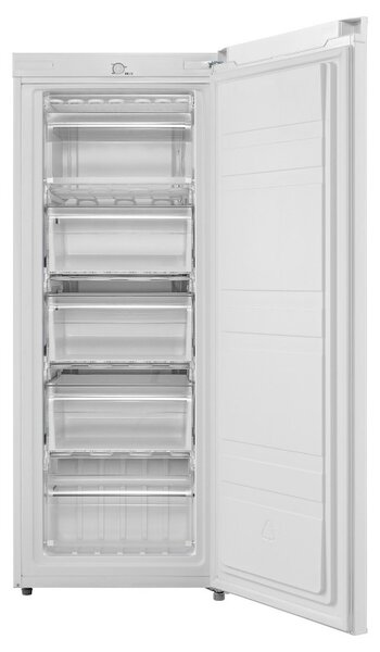 Вертикален фризер Tesla RU1600ME, 160 л, Клас E, Реверсивна врата, Super Freezing, 8 часа автономия, Бял