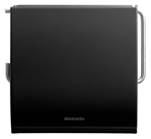 Държач за тоалетна хартия Brabantia ReNew 90300277, Устойчива на корозия, Черен мат