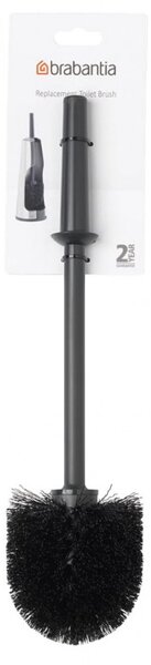 Четка за тоалетна Brabantia ReNew 648988, 37.2 см, Ергономична дръжка, Черен