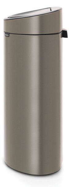 Кош за боклук Brabantia Touch Bin New 649732, 40 л, Безшумно и плавно затваряне, Плосък гръб, Сив