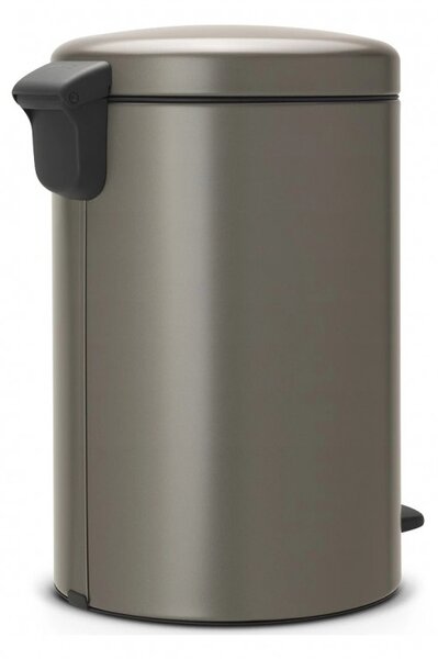 Кош за боклук с педал Brabantia NewIcon 649042, 20 л, Плавно затваряне, Противоплъзгаща основа, Сив