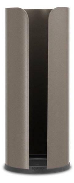 Стойка за резервна тоалетна хартия Brabantia ReNew 1003472, Тройна, Устойчива на корозия, Тъмносив
