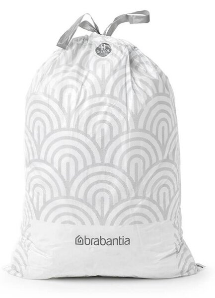 Торбички за кош Brabantia PerfectFit Touch/Push/Big Bin N 1005488, Размер H, 50-60 л, 30 броя, Бял