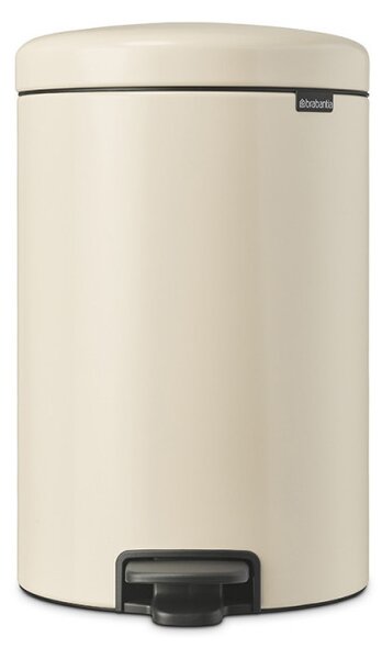 Кош за боклук с педал Brabantia NewIcon 1005535, 20 л, Плавно затваряне, Противоплъзгаща основа, Бежов