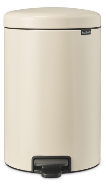 Кош за боклук с педал Brabantia NewIcon 1005535, 20 л, Плавно затваряне, Противоплъзгаща основа, Бежов
