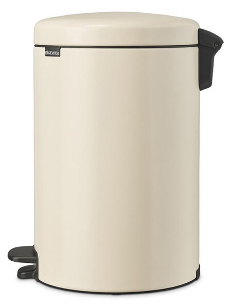 Кош за боклук с педал Brabantia NewIcon 1005535, 20 л, Плавно затваряне, Противоплъзгаща основа, Бежов