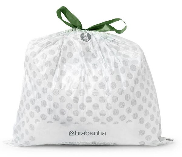 Торбички за кош Brabantia PerfectFit Bo 1005589, Размер R, 36 л, 40 броя, Бял