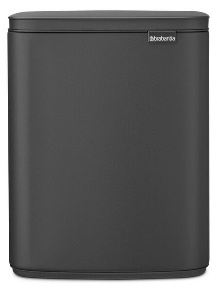 Кош за боклук Brabantia Bo Small 1006635, 12 л, Безшумно и плавно отваряне, Противоплъзгаща основа, Черен