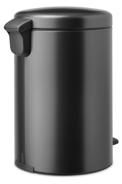 Кош за боклук с педал Brabantia NewIcon 1008846, 20 л, Плавно затваряне, Противоплъзгаща основа, Тъмносив