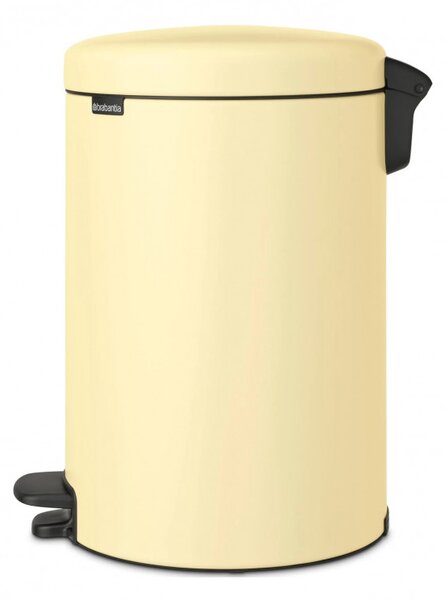 Кош за боклук с педал Brabantia NewIcon 1008848, 20 л, Плавно затваряне, Противоплъзгаща основа, Жълт