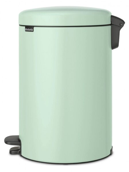 Кош за боклук с педал Brabantia NewIcon 1008847, 20 л, Плавно затваряне, Противоплъзгаща основа, Светлозелен