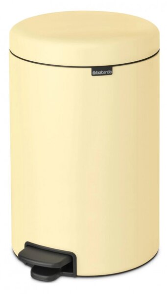 Кош за боклук с педал Brabantia NewIcon 1008848, 20 л, Плавно затваряне, Противоплъзгаща основа, Жълт