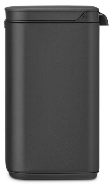 Кош за боклук Brabantia Bo Small 1008866, 4 л, Плавно и безшумно отваряне, Противоплъзгаща основа, Минерално покритие, Тъмносив