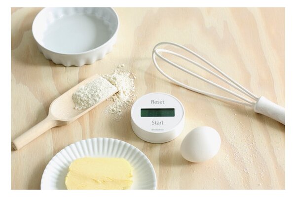 Кухненски таймер Brabantia 107787, Дигитален дисплей, Магнит, Хронометър, Бял