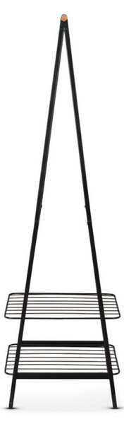 Многофункционална закачалка за дрехи Brabantia Linn 1000814, Стомана, Черен
