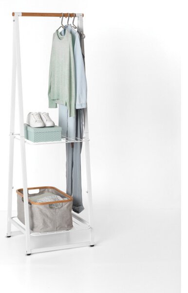 Многофункционална закачалка за дрехи Brabantia Linn 1000815, Стомана, Бял