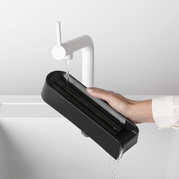 Комплект 3 бр ножове Brabantia Tasty+ 1001176, Закалена стомана, Устойчиви на надраскване и корозия, Тъмносив