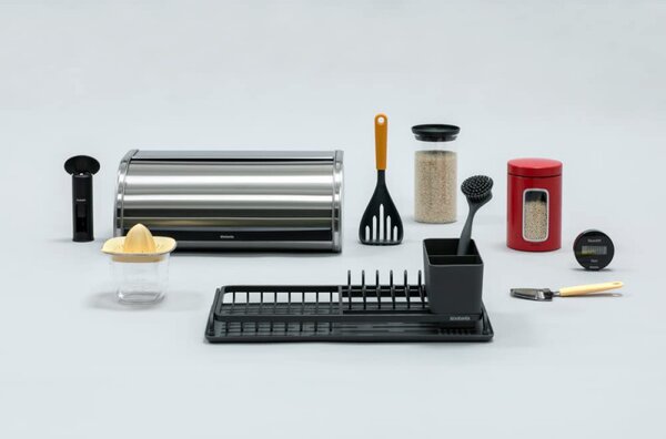 Нож за сирена и кашкавал Brabantia Tasty+ 1003306, Ултразвуково полирано острие, Неръждаема стомана, Жълт
