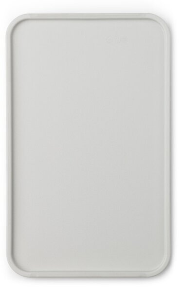 Дъска за рязане и сервиране Brabantia Tasty+ 1003308, 40x25 см, Нехлъзгаща се, Лесна за почистване, Светлосив