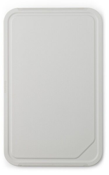 Дъска за рязане и сервиране Brabantia Tasty+ 1003308, 40x25 см, Нехлъзгаща се, Лесна за почистване, Светлосив