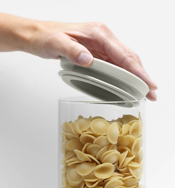 Комплект 3 бр бурканчета Brabantia Stackable 1005602, 300/600/1.1л, Подреждане един върху друг, Многоцветен