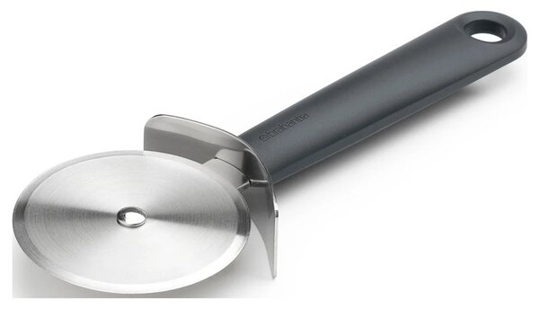Нож за пица Brabantia Tasty+ 1008888, Предпазител, Халка за окачване, Закалена стомана, Тъмносив