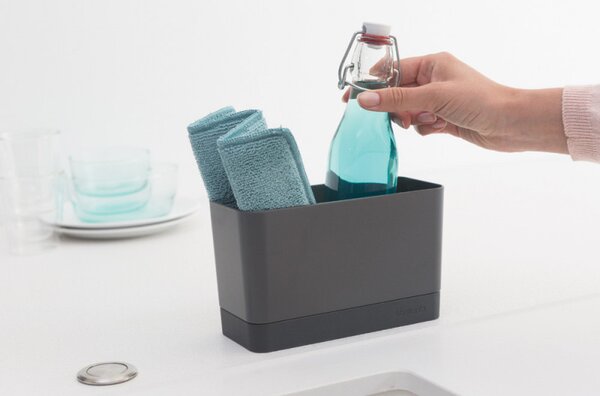 Органайзер за мивка Brabantia SinkSide 1000209, Нехлъзгащ се, Силикон, Тъмносив