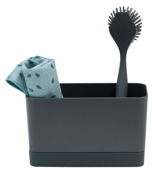 Органайзер за мивка Brabantia SinkSide 1000209, Нехлъзгащ се, Силикон, Тъмносив