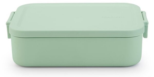 Кутия за храна Brabantia Make&Take 1006282, 1.1 л, Закопчалки, Без BPA, Зелен