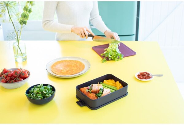 Кутия за храна Brabantia Make&Take 1006287, 2 л, Плътно затваряне, Без BPA, Тъмносив