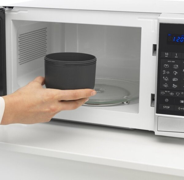 Купа за закуска Brabantia Make&Take 1006296, 500+180 мл, Винтово затваряне, Без BPA, Тъмносив