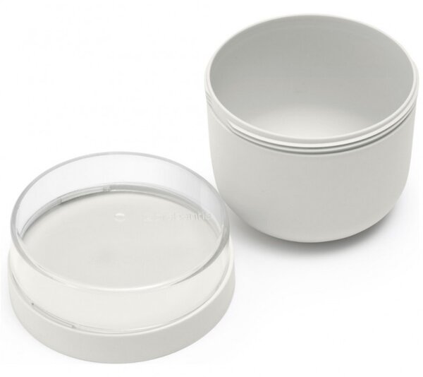 Купa за закуска Brabantia Make&Take 1006298, 500+180 мл, Винтово затваряне, Без BPA, Сив