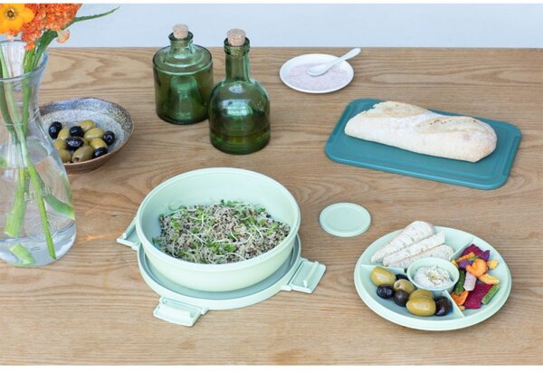 Купа за салата Brabantia Make&Take 1006303, 1.3 л, Херметично затваряне, Без BPA, Зелен