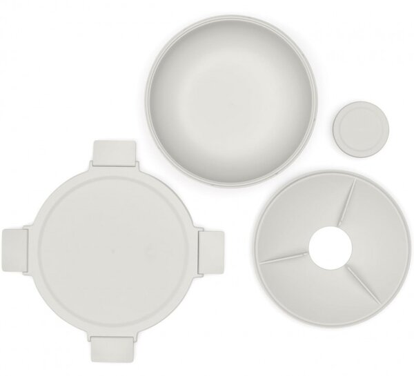 Купа за салата Brabantia Make&Take 1006304, 1.3 л, Херметично затваряне, Без BPA, Светлосив
