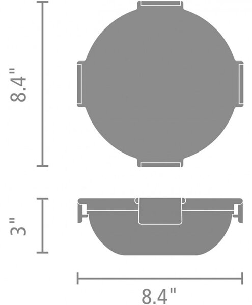 Купа за салата Brabantia Make&Take 1006303, 1.3 л, Херметично затваряне, Без BPA, Зелен