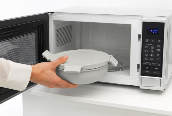 Купа за салата Brabantia Make&Take 1006304, 1.3 л, Херметично затваряне, Без BPA, Светлосив