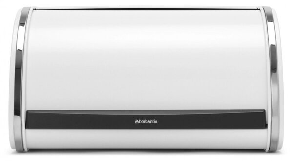 Кутия за хляб Brabantia Roll Top 1003254, 11 л, 31.6x26.5 см, Специална структура, Бял/Инокс